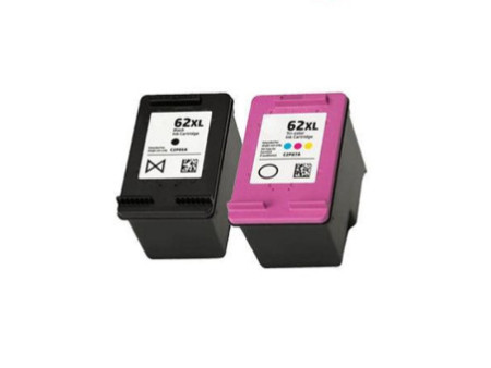 Lot 2 cartouches compatibles HP 62XL (Noir + Couleur)