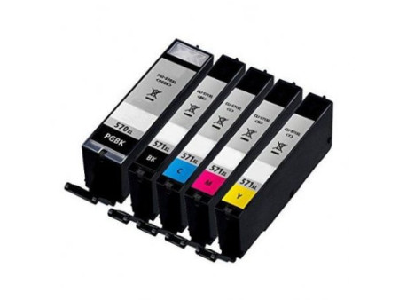 Multipack cartouches compatibles Canon PGI-570 + CLI-571 (5 cartouches XL)