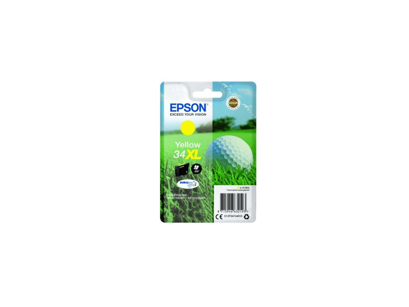 Cartouche Epson 34XL - C13T34744010 - Jaune - 950 pages
