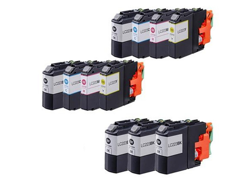 Multipack compatibles Brother LC223 XL (11 cartouches BK/C/M/Y)