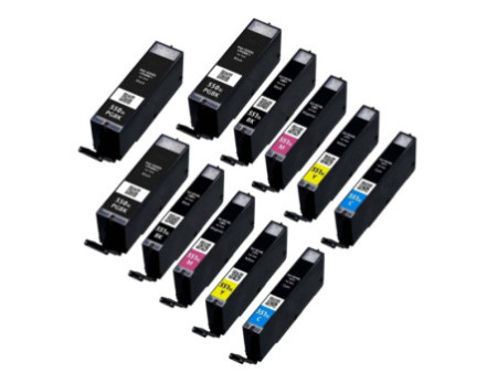 Multipack compatible Canon CLI-551 PGI-550 (11 cartouches)