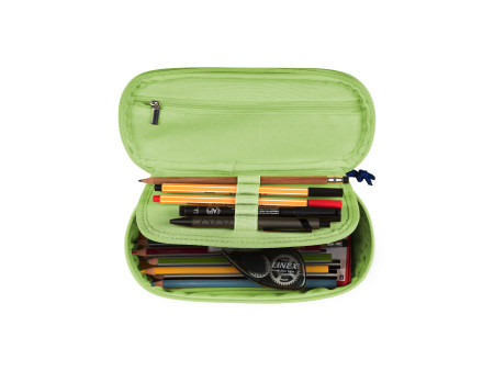 Oxford Trousse, polyester, oval, vert clair
