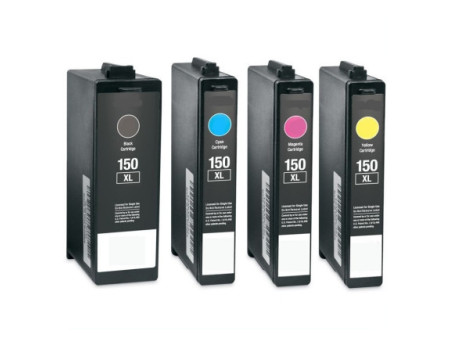 Lot de 4 cartouches compatible Lexmark 150XL - BK/C/M/Y
