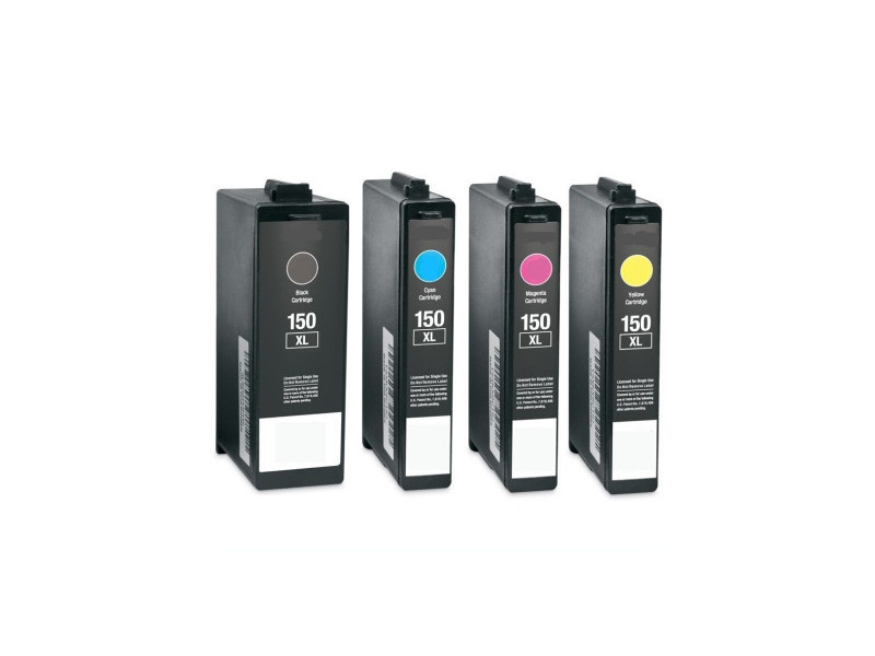 Lot de 4 cartouches compatible Lexmark 150XL - BK/C/M/Y