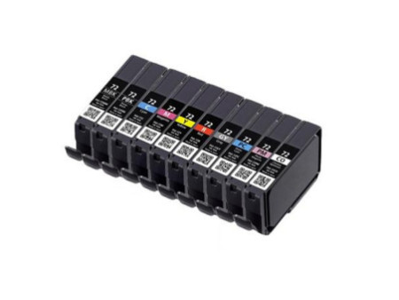 Cartouches compatible Canon PGI-72 - Pack de 5 Cartouche (mbk/c/m/y/r)