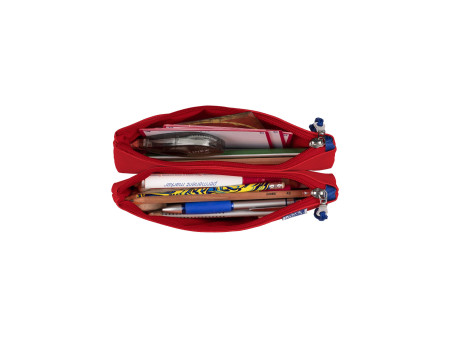 Oxford Trousse à deux compartiments, polyester, rouge