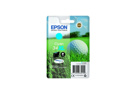 Cartouche Epson 34XL - C13T34724010 - Cyan - 950 pages