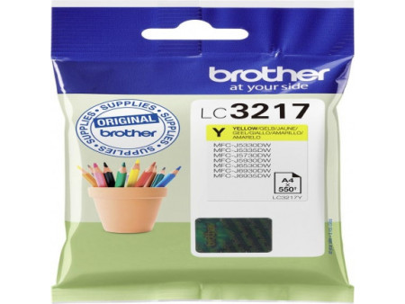 Cartouche Brother LC3217Y - Jaune - 550 pages