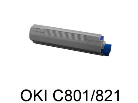 Toner compatible Oki 44643002 - magenta (7.300 pages) - C801/C821