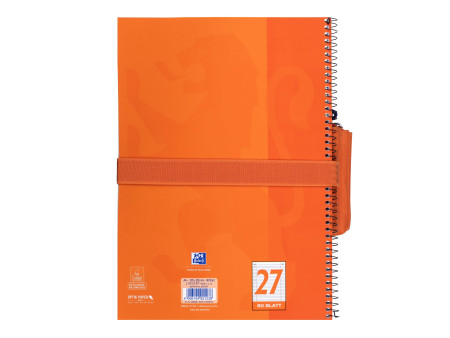 Oxford Trousse à deux compartiments, polyester, orange