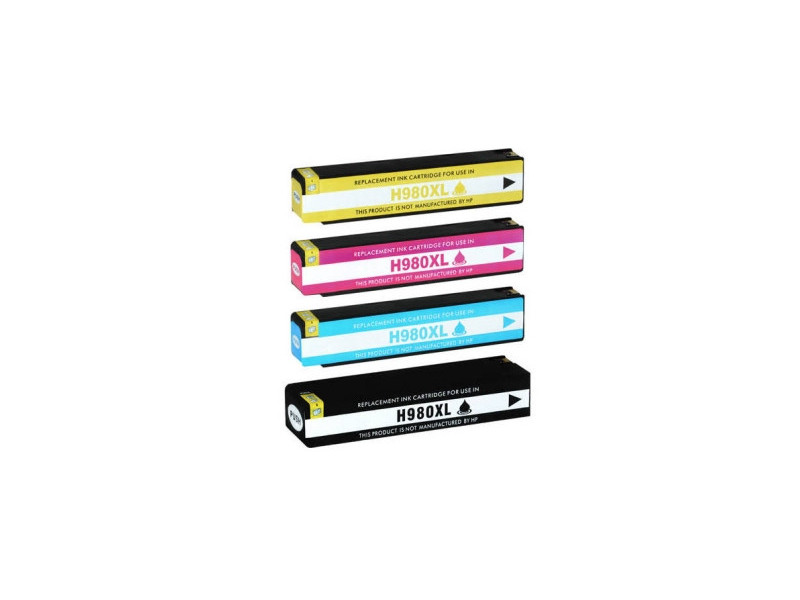 Multipack 4 cartouches compatibles HP980 - K/C/M/Y - 4x21.000 pages