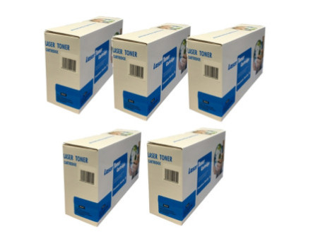 Lot de 5 toners compatibles HP CB436A - Noir (2000 pages)