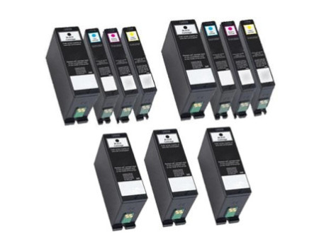 Lot 11 Cartouches compatible DELL serie 31/32/33/34 (5BK+2C+2M+2Y)