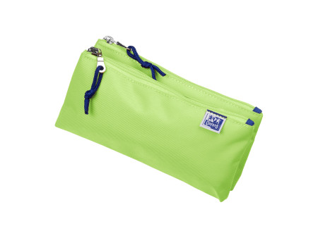 Oxford Trousse à deux compartiments, polyester, vert clair