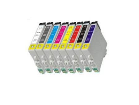 Multipack compatible Epson T0540/1/2/3/4/7/8/9 (8 cartouches)