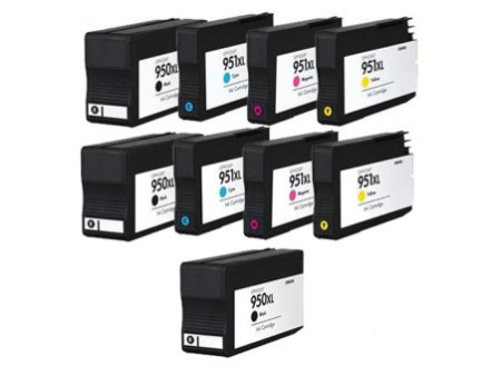 Multipack compatible HP 950XL + HP 951XL (9 cartouches)