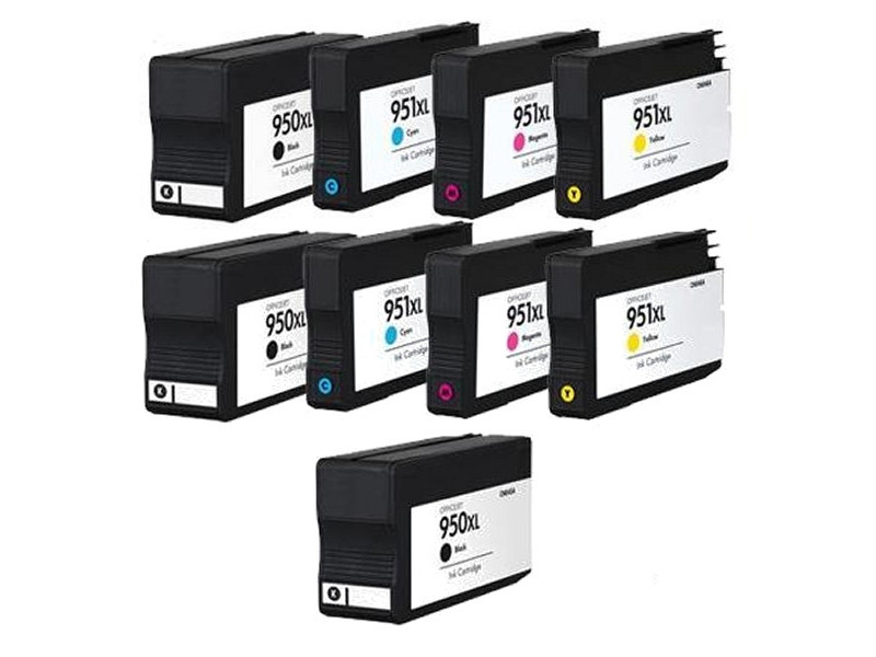 Multipack compatible HP 950XL + HP 951XL (9 cartouches)