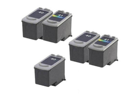 Multipack compatible Canon PG40/CL41 (5 cartouches)