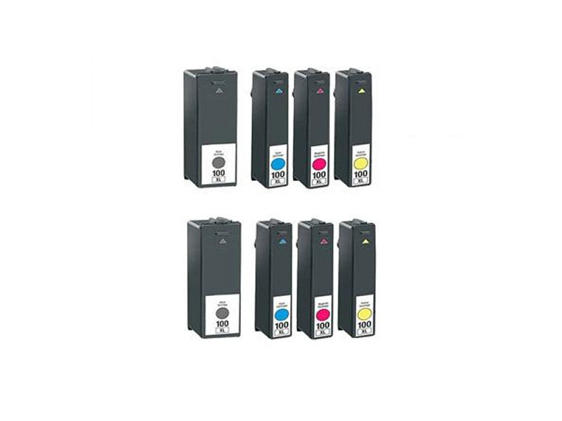 Multipack compatible Lexmark 100XL (8 cartouches)