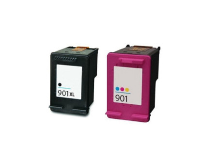 Multipack compatible HP 901 901XL  (2 cartouches)