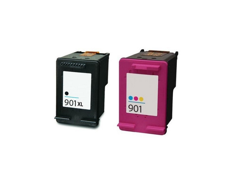 Multipack compatible HP 901 901XL  (2 cartouches)