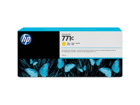 Cartouche Jet d'encre HP N°771C Jaune