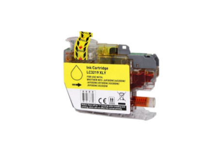 Cartouche compatible Brother LC3219XLY - jaune - 1.500 pages