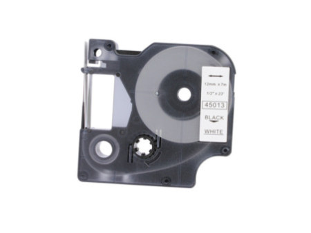 Ruban compatible DYMO 45013 D1 - noir sur blanc - 12mm / 7 m