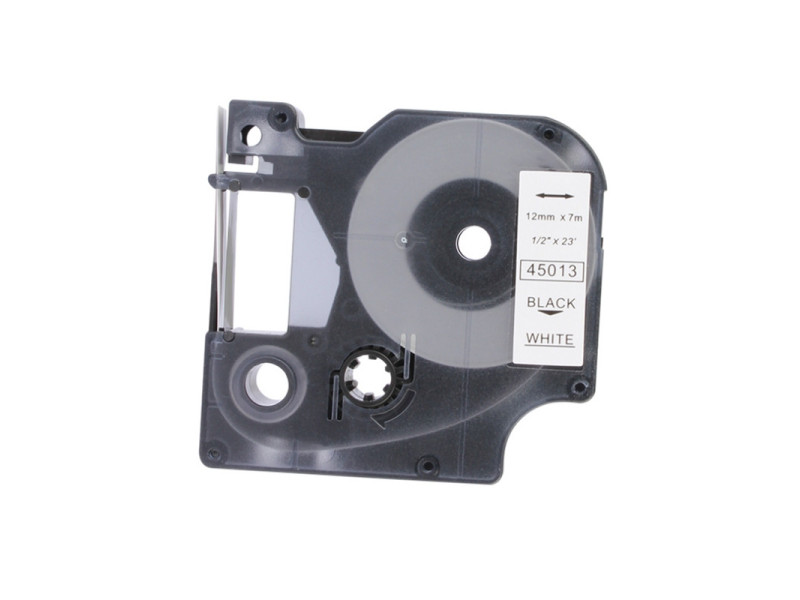 Ruban compatible DYMO 45013 D1 - noir sur blanc - 12mm / 7 m