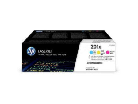 Toner Laser HP N°201X (1 Cyan + 1 Magenta + 1 Jaune) (*3)