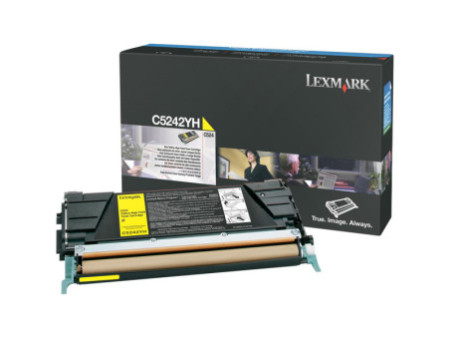 Toner Laser LEXMARK C5242YH Jaune