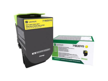 Toner Laser LEXMARK 71B20Y0 Jaune