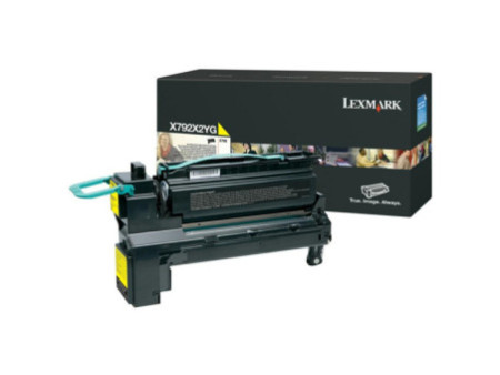 Toner Laser LEXMARK X792X2YG Jaune