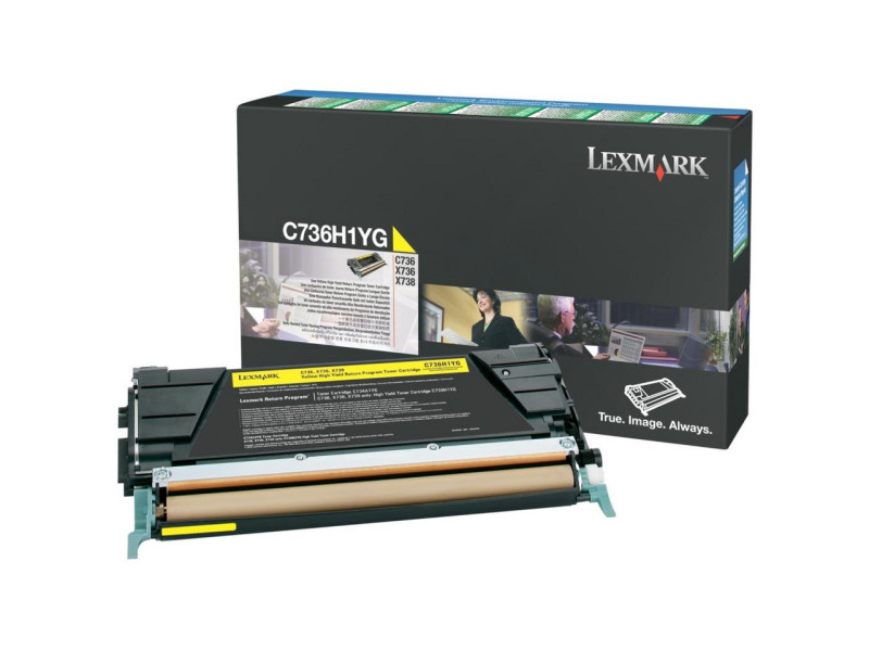 Toner Laser LEXMARK C736H2YG Jaune