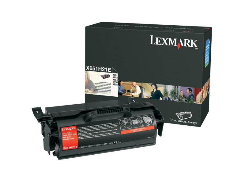 Toner Laser LEXMARK X651H21E Noir