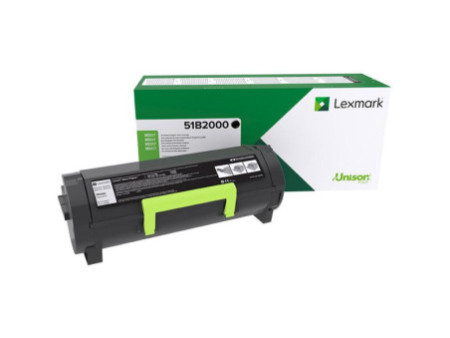 Toner Laser LEXMARK 51B2000 Noir