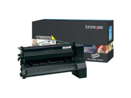 Toner Laser LEXMARK C782X2YG Jaune