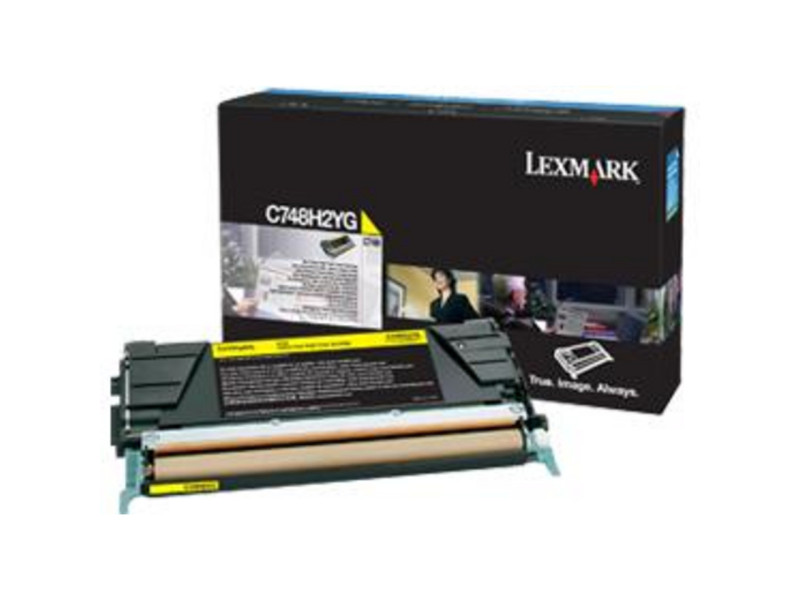 Toner Laser LEXMARK C748H2YG Jaune
