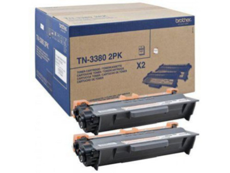 Toner Laser BROTHER Noir TN3380TWIN (lot de 2)