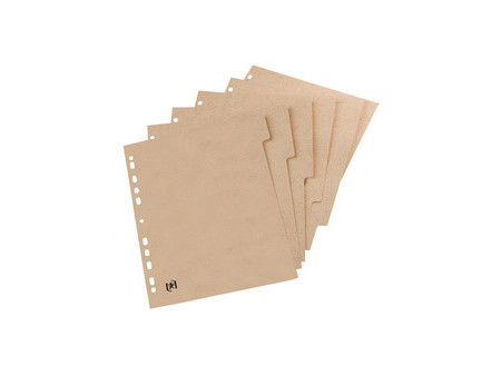 Oxford Intercalaires carton TOUAREG, uni, A4, 5 touches