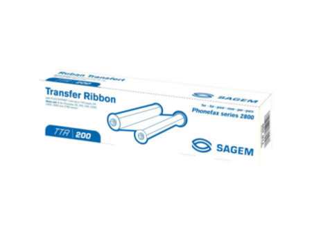 Ruban transfert thermique SAGEM TTR200 Noir