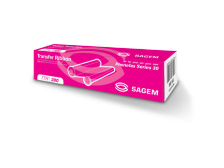 Ruban transfert thermique SAGEM TTR300 Noir