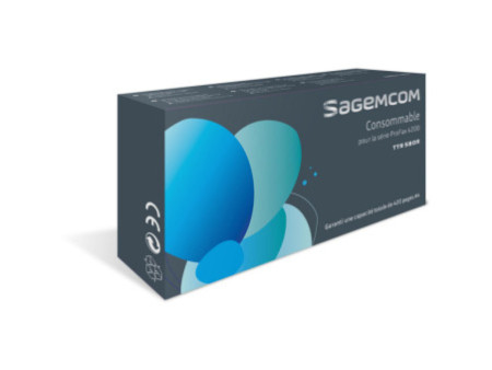 Ruban transfert thermique SAGEM TTR580R Noir (lot de 3)