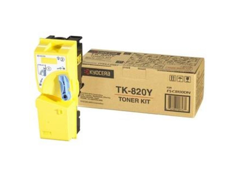 Toner Laser KYOCERA Jaune TK-820Y