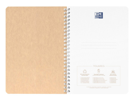 Oxford Cahier à spirales TOUAREG, A5, quadrillé, 90 pages