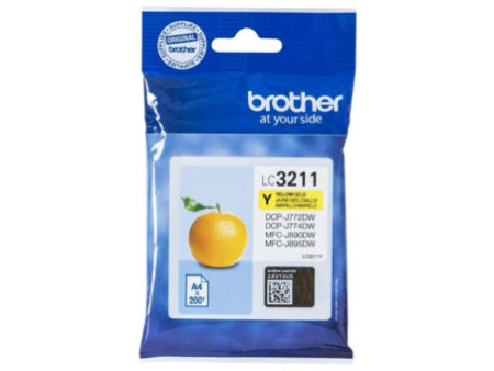 Cartouche Jet d'encre BROTHER Jaune LC3211Y