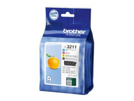 Cartouche Jet d'encre BROTHER (1 Noir + 1 Cyan + 1 Magenta + 1 Jaune) (*4) LC3211VAL