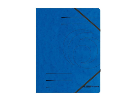 herlitz Chemise easyorga, A4, carton, bleu