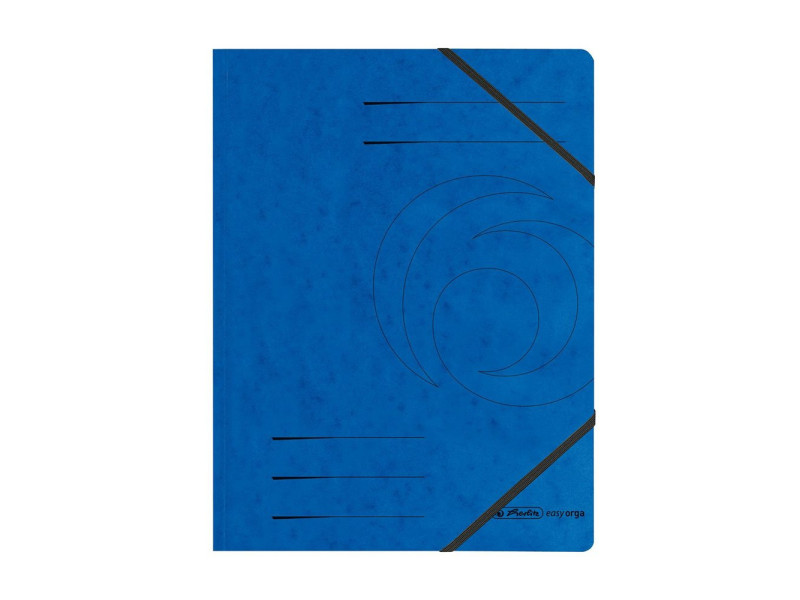 herlitz Chemise easyorga, A4, carton, bleu