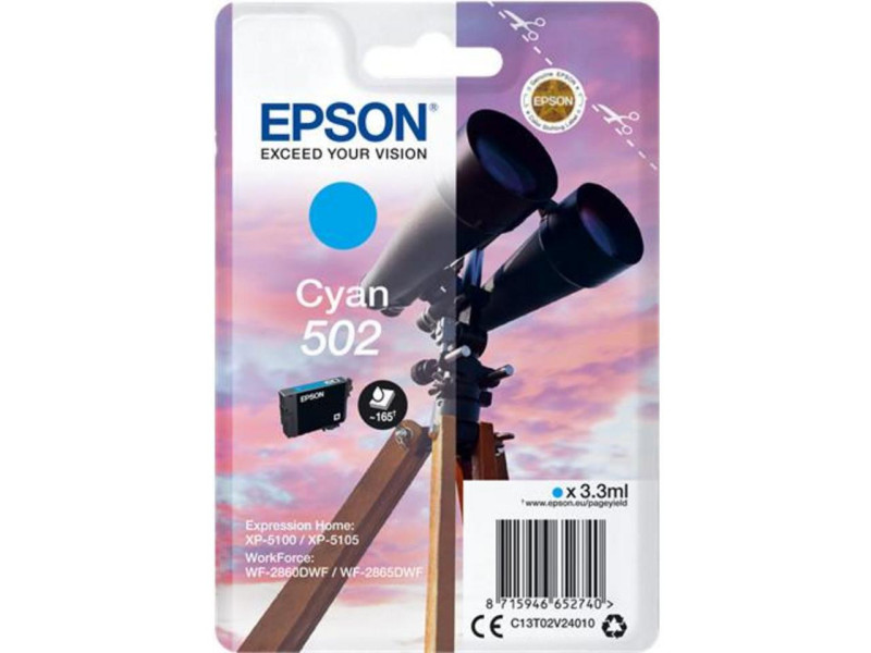 Cartouche EPSON 502 Cyan